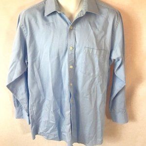 Men's MICHAEL MICHAEL KORS Blue Long Sleeve Button Down Dress Shirt - Sz 16